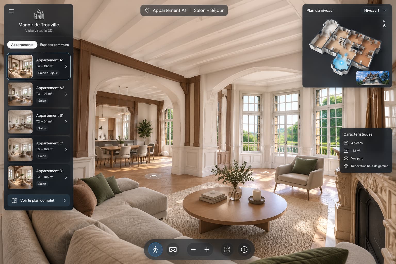 Manoir de Trouville, un recorrido virtual inmersivo para dar valor a un bien excepcional
